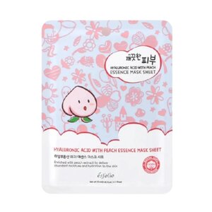 Esfolio Hyaluronic Acid With Peach Essence Sheet Mask Esfolio Hyaluronic Acid With Peach Essence Sheet Mask