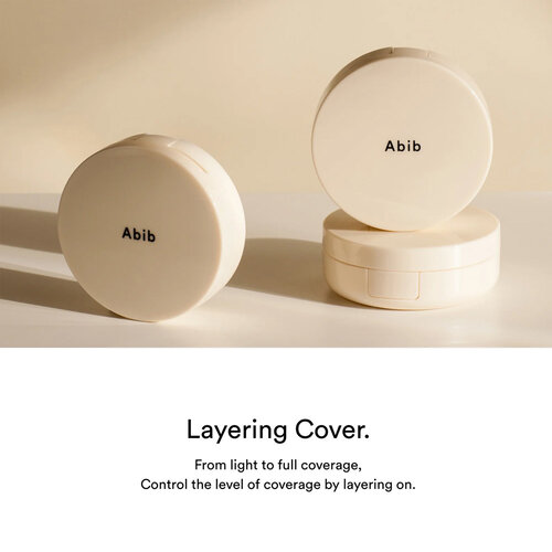 Abib Brightening Cushion Compact Velvet Veil SPF50+ PA+++ (with refill)