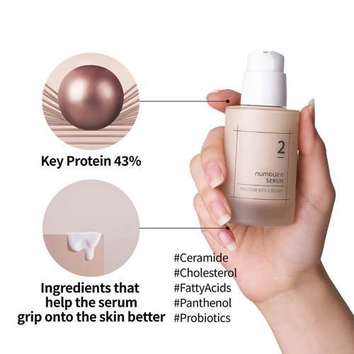 Numbuzin No.2 Protein 43% Creamy Serum Numbuzin No.2 Protein 43% Creamy Serum
