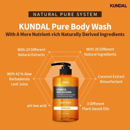 Kundal Honey & Macadamia Body Wash Amber Vanilla Kundal Honey & Macadamia Body Wash Amber Vanilla