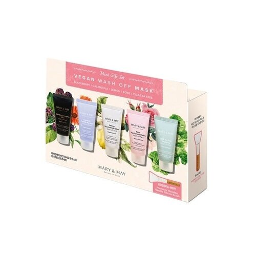 Mary & May Vegan Wash Off Mask Mini Gift Set Mary & May Vegan Wash Off Mask Mini Gift Set