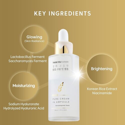 Thank You Farmer Rice Pure Cream In Ampoule Thank You Farmer Rice Pure Cream In Ampoule