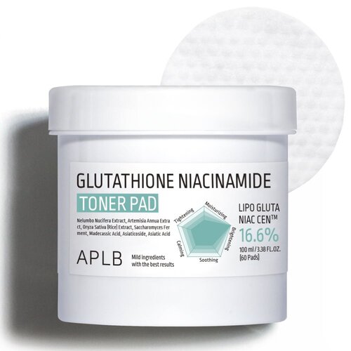 APLB Glutathione Niacinamide Toner Pad