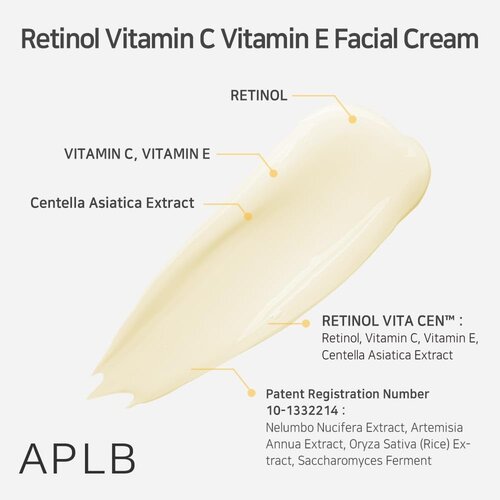 APLB Retinol Vitamin C Vitamin E Facial Cream APLB Retinol Vitamin C Vitamin E Facial Cream