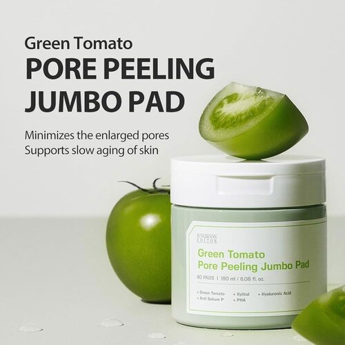 Sungboon Editor Green Tomato Pore Peeling Jumbo Pad Sungboon Editor Green Tomato Pore Peeling Jumbo Pad