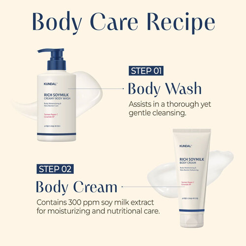 Kundal Rich Soymilk Creamy Body Wash Mellow Vanilla Kundal Rich Soymilk Creamy Body Wash Mellow Vanilla