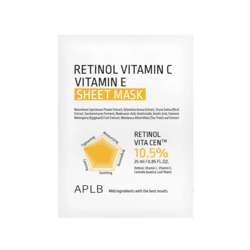 APLB Retinol Vitamin C Vitamin E Sheet Mask APLB Retinol Vitamin C Vitamin E Sheet Mask