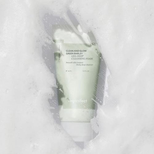 Veganifect Clean and Glow Green Barley LHA Deep Cleansing Foam