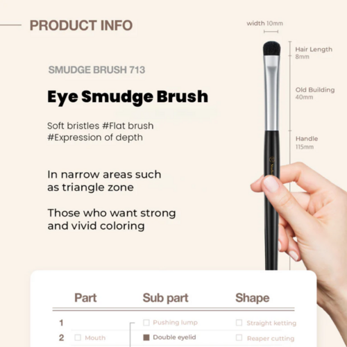 Studio 17 Point Eye Smudge Brush 713