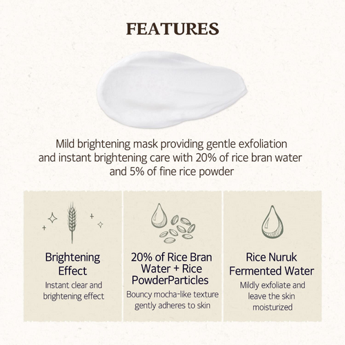 Skinfood Rice Daily Brightening Mask Wash Off