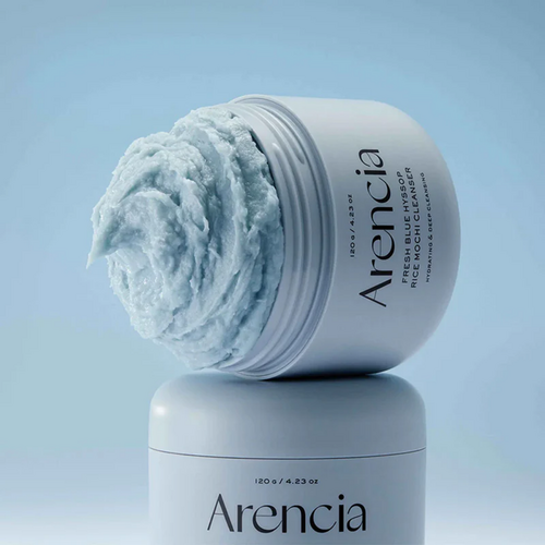 Arencia Fresh Blue Hyssop Rice Mochi Cleanser