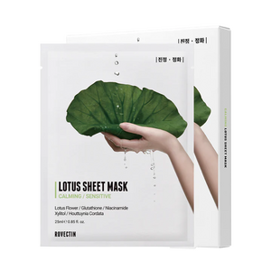 Rovectin Clean Lotus Water Calming Sheet Mask