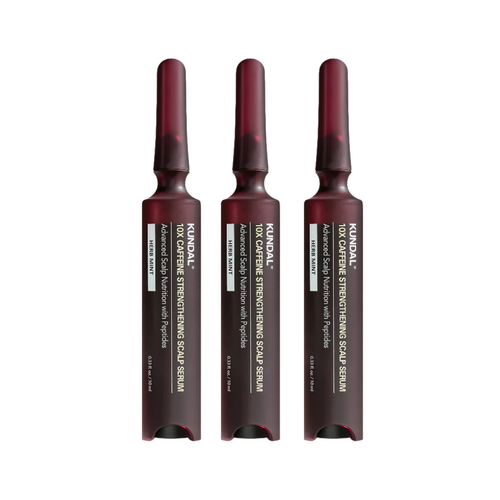 Kundal Korean Royal Palace Edition - 10x Caffeine Scal Serum 10ml*3 + Qua Sha Comb