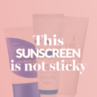 This sunscreen is not sticky