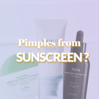 Pimples from sunscreen?