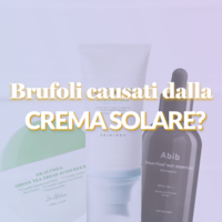 Brufoli causati dalla crema solare?