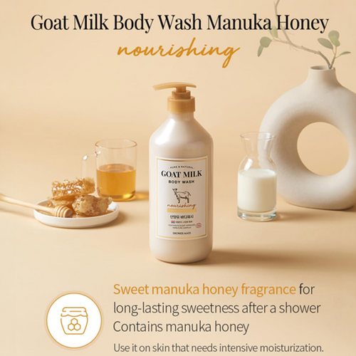 Shower Mate Goat Milk Manuka Honey Body Wash Shower Mate Goat Milk Manuka Honey Body Wash