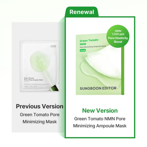 Sungboon Editor Green Tomato NMN Pore Minimizing Ampoule Mask