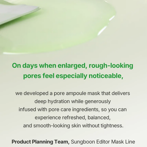 Sungboon Editor Green Tomato NMN Pore Minimizing Ampoule Mask