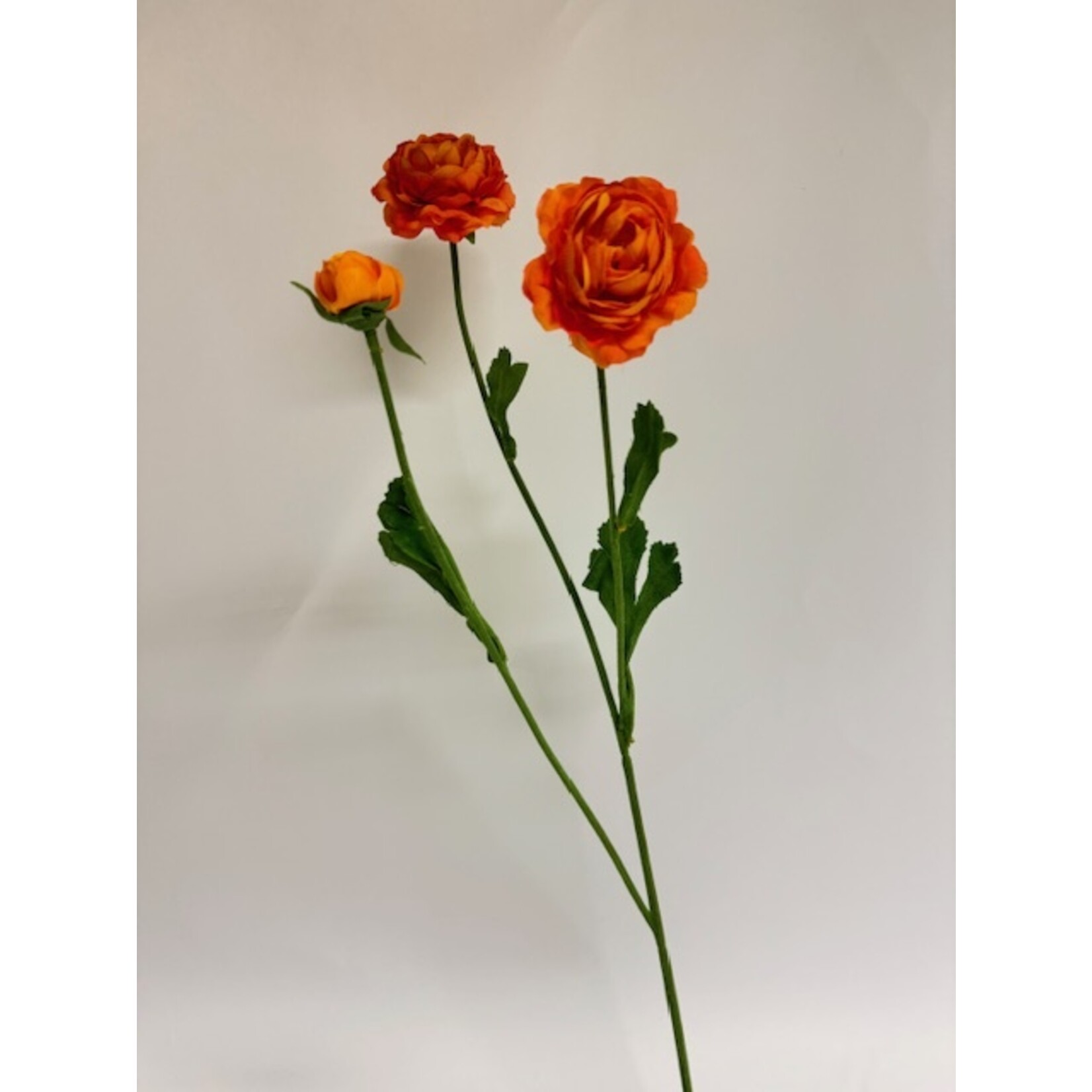 RANUNCULUS X3 | ORANGE | 65 CM