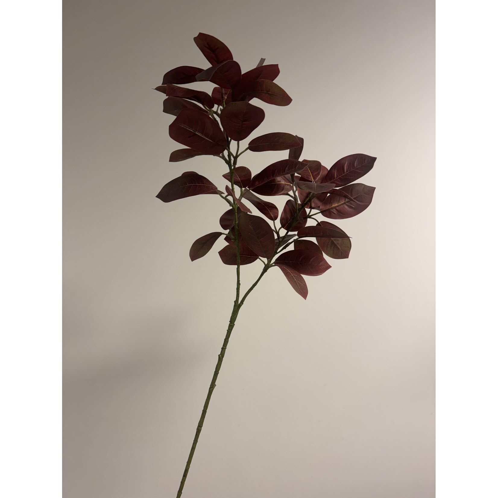 LEAF SPRAY | BURGUNDY | 75 CM