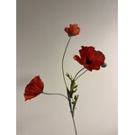 POPPY X3 | ORANGE RED | 60 CM