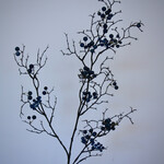 BERRY BRANCH WITH BLUE BERIES | BLUE | 100 CM