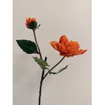 DAHLIA BRANCH | ORANGE |  45 CM