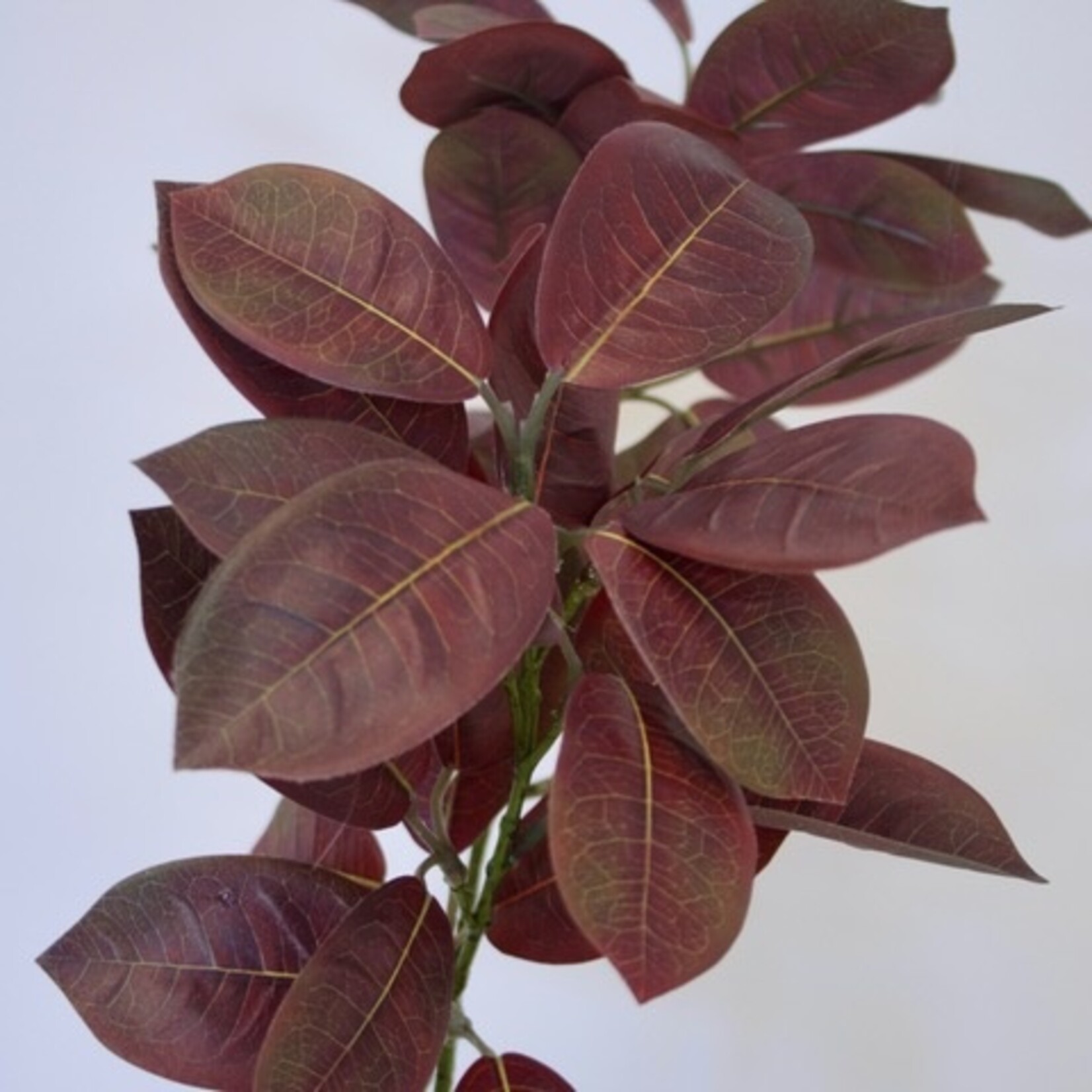 LEAF SPRAY | BURGUNDY | 75 CM