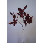 AUTUMN LEAF SPRAY | BURGUNDY | 67 CM
