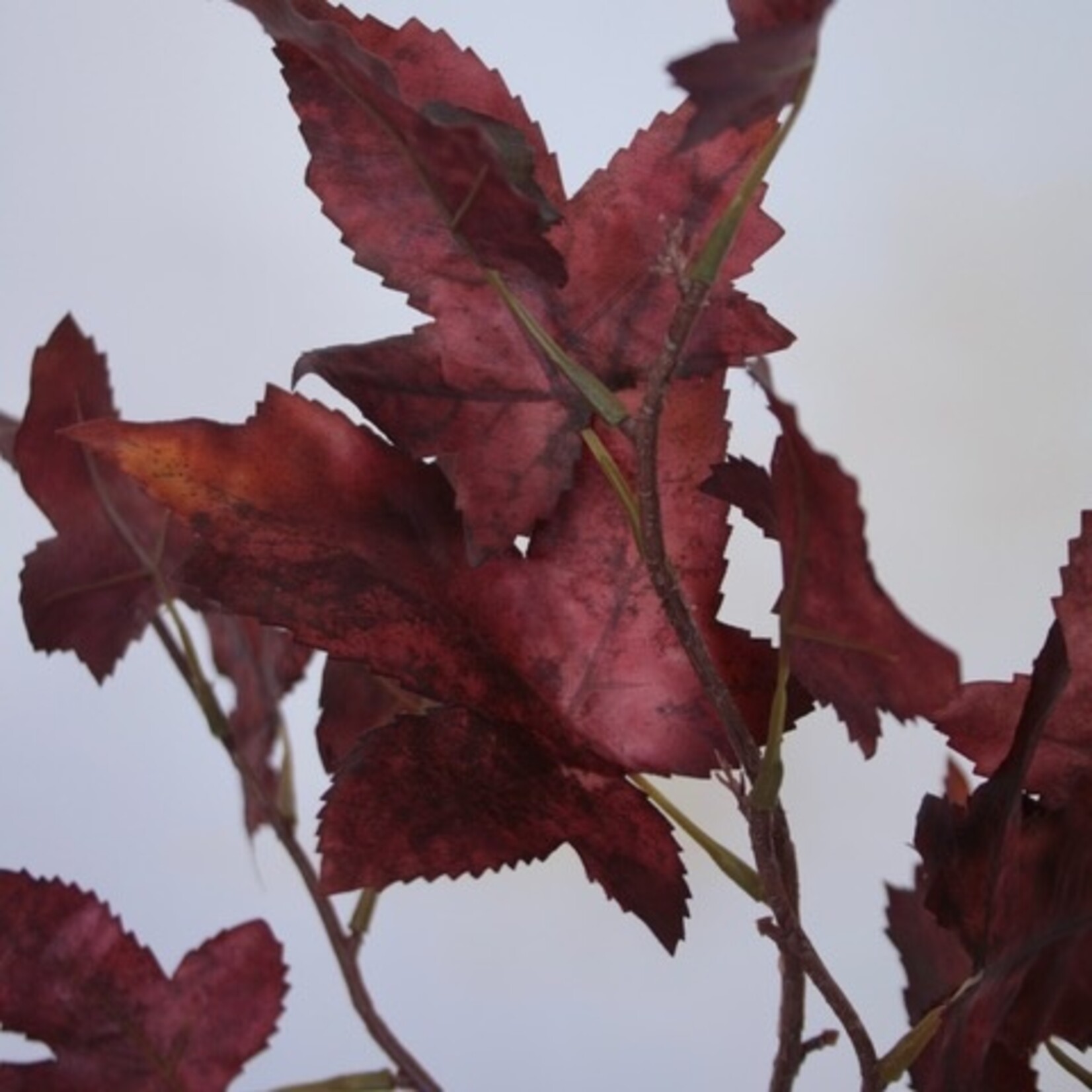 AUTUMN LEAF SPRAY | BURGUNDY | 67 CM