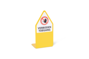 Verboden toegang bord