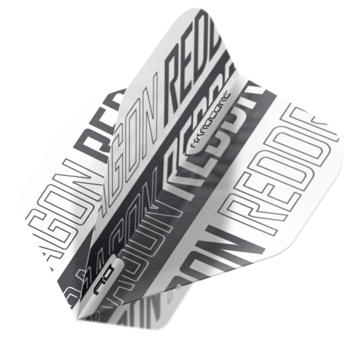 Red Dragon Red Dragon Hardcore XT White & Grey Print - Dart Flights