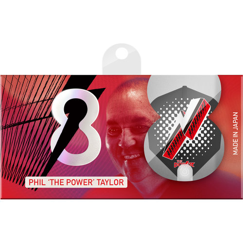 8 Flight 8 Flight Phil Taylor Black Print NO6 - Dart Flights