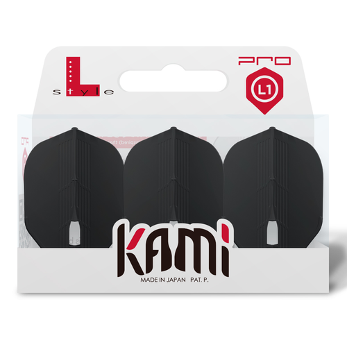 L-Style L-Style Champagne Flight Kami L1 Standard Black - Dart Flights