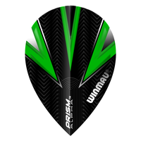Winmau Prism Alpha Pear Green & Black Flights