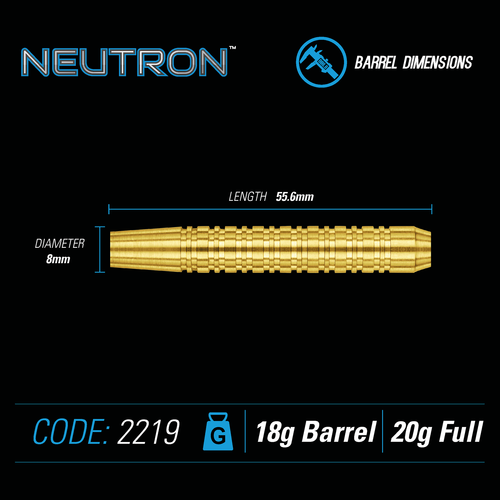 Winmau Winmau Neutron 1 Brass  Soft Tip Dartpile