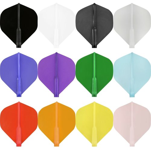 Cosmo Darts Cosmo Darts - Fit Flight Clear Blue Standard - Dart Flights