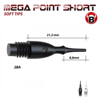 BULL'S Mega Point Soft Tips Short 1000 Stykker Bull's Germany BULL'S Mega Point Soft Tips Short 1000 Stykker