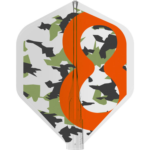 8 Flight 8 Flight RVB Camo NO2 - Dart Flights