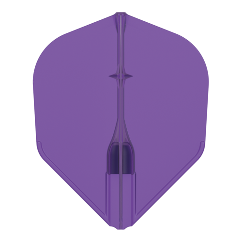 L-Style L-Style Champagne Flight EZ L3 Shape Clear Purple - Dart Flights