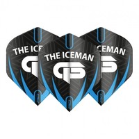 Red Dragon Gerwyn Price Black White & Grey Logo - Dart Flights