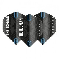 Red Dragon Gerwyn Price Black & Grey Snowflake - Dart Flights