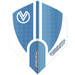 Winmau Vincent van der Voort Prism Alpha Blue & White - Dart Flights