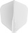 8 Flight White NO6 - Dart Flights