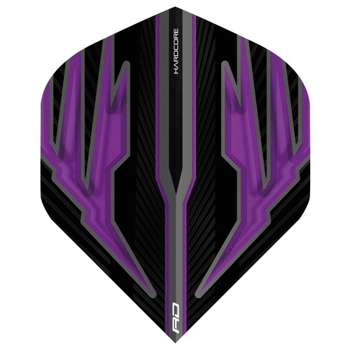 Red Dragon Red Dragon Hardcore Radical Black & Purple - Dart Flights