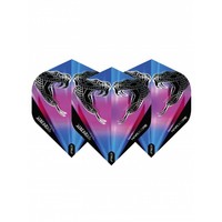 Red Dragon Peter Wright Hardcore Snakebite Flight Black Transparent - Dart Flights