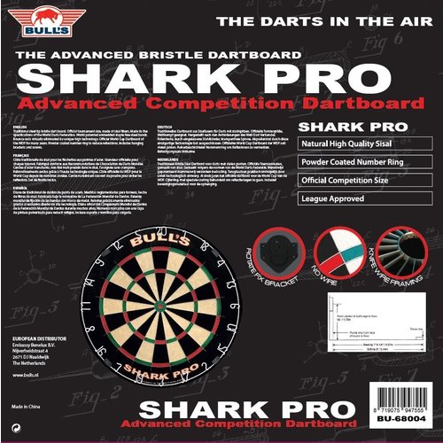 Bull's Bull's Shark Pro Dartskive - Professionel