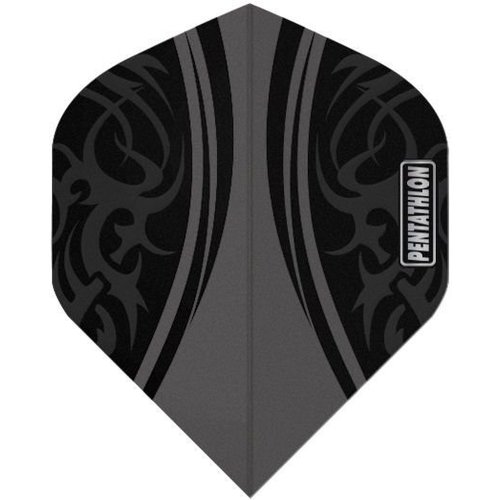 Pentathlon Pentathlon Tribal Clear Black - Dart Flights