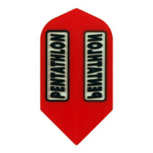 Pentathlon Pentathlon Transparent Slim Red - Dart Flights